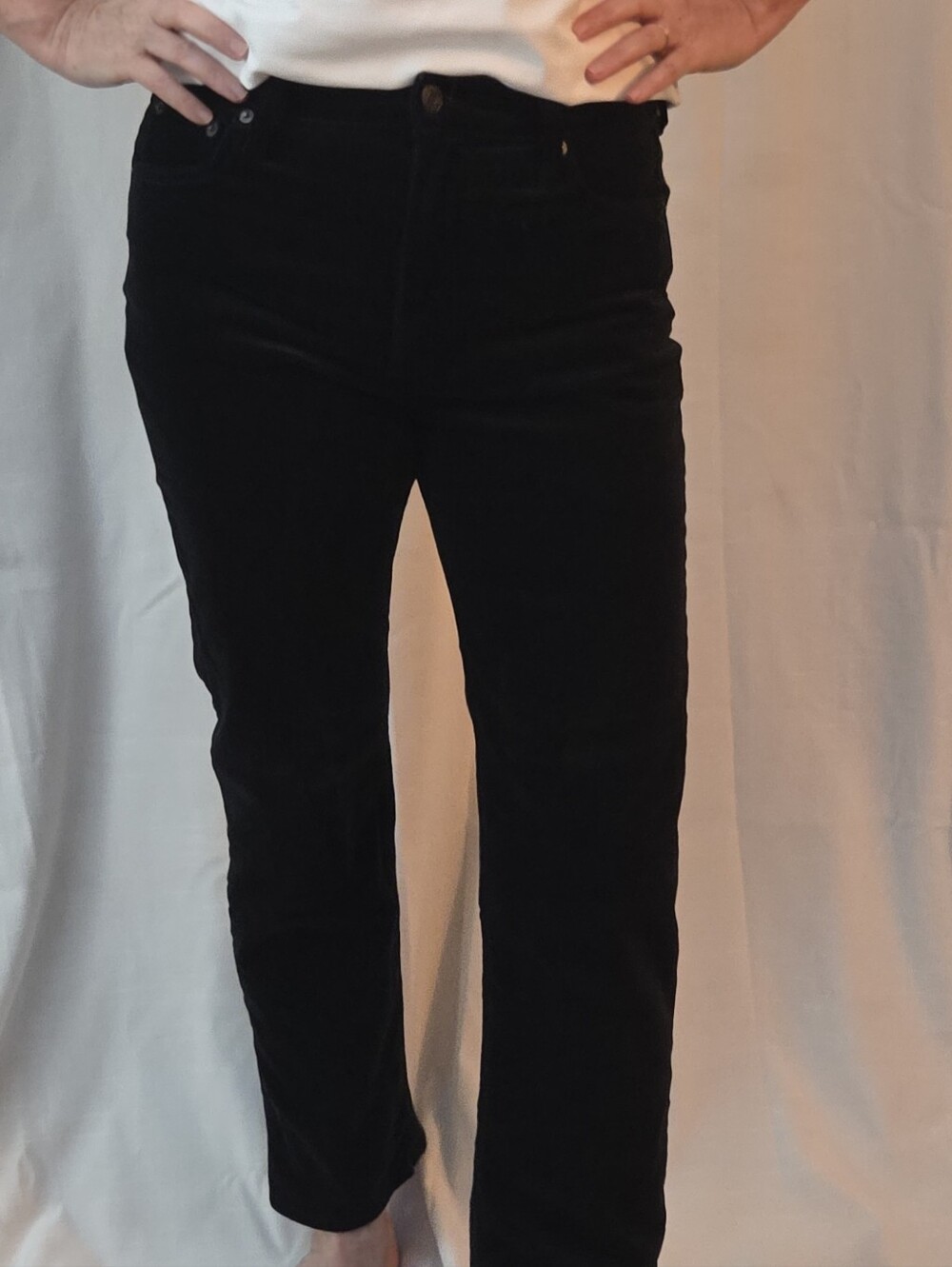 Gap 90's Womens High Rise Velour Straight Jeans